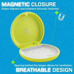 Invisalign Aligner Case Lime Green