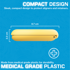 Invisalign Aligner Case Yellow