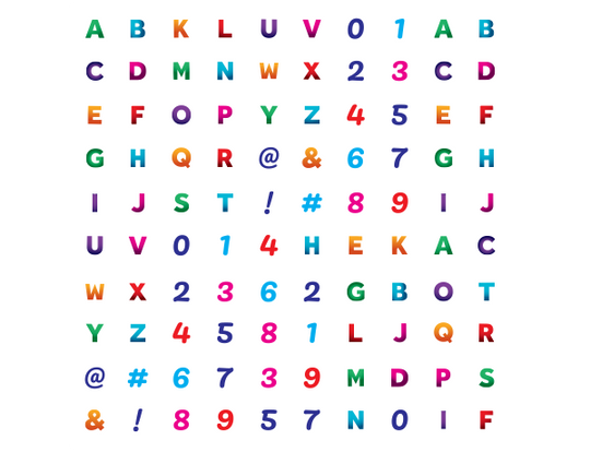 Invisalign® Stickables Letters