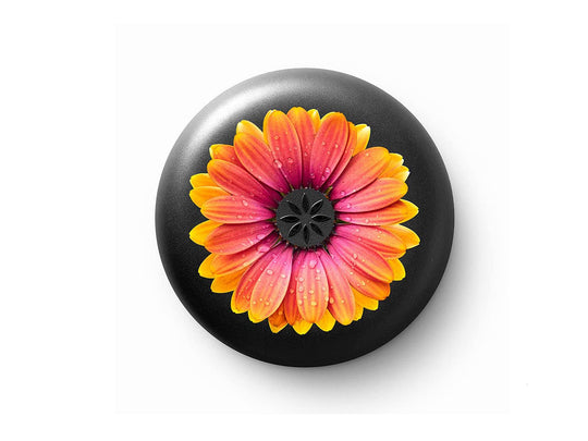 Invisalign Aligner Case Orange Textured Daisy